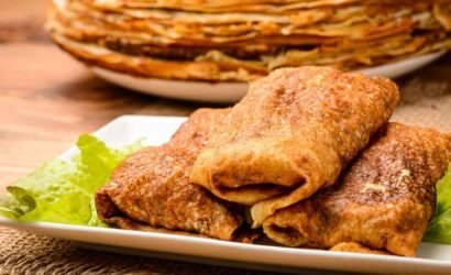 Recipe of Multigrain crepe with mashed potatoes