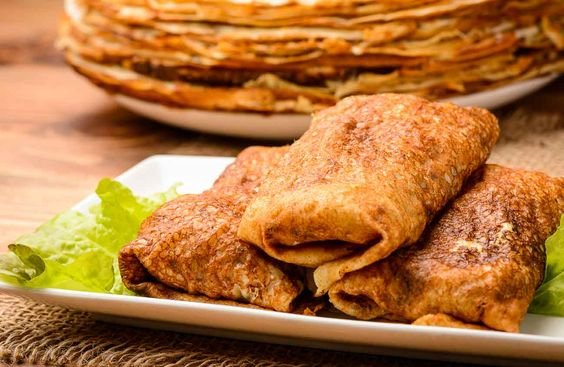 Recipe of Multigrain crepe with mashed potatoes